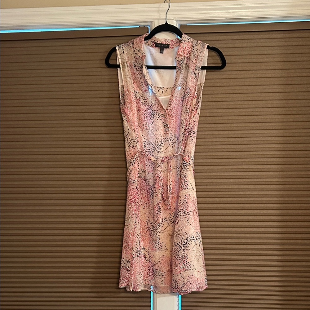 The Limited Pink and Cream Mini Dress